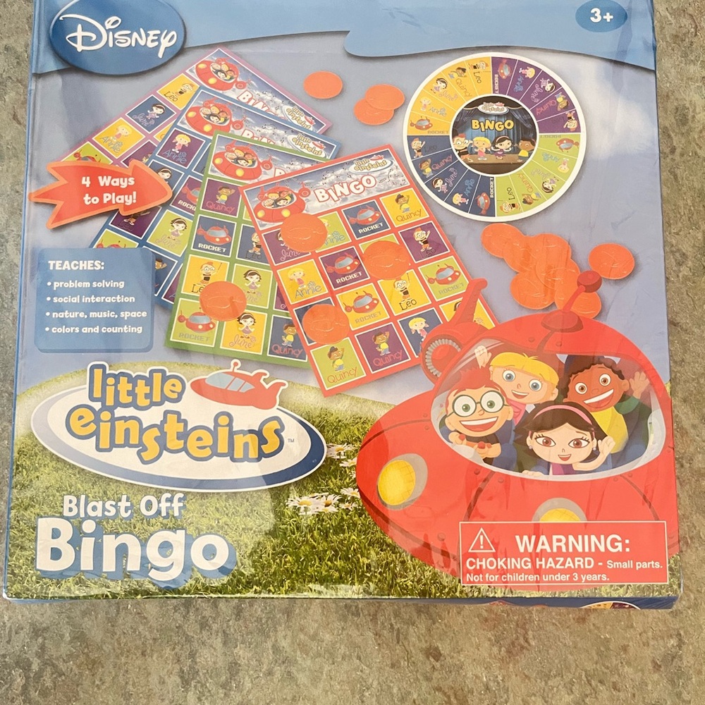 Disney Little Einsteins Blast Off Bingo - Red and Yellow